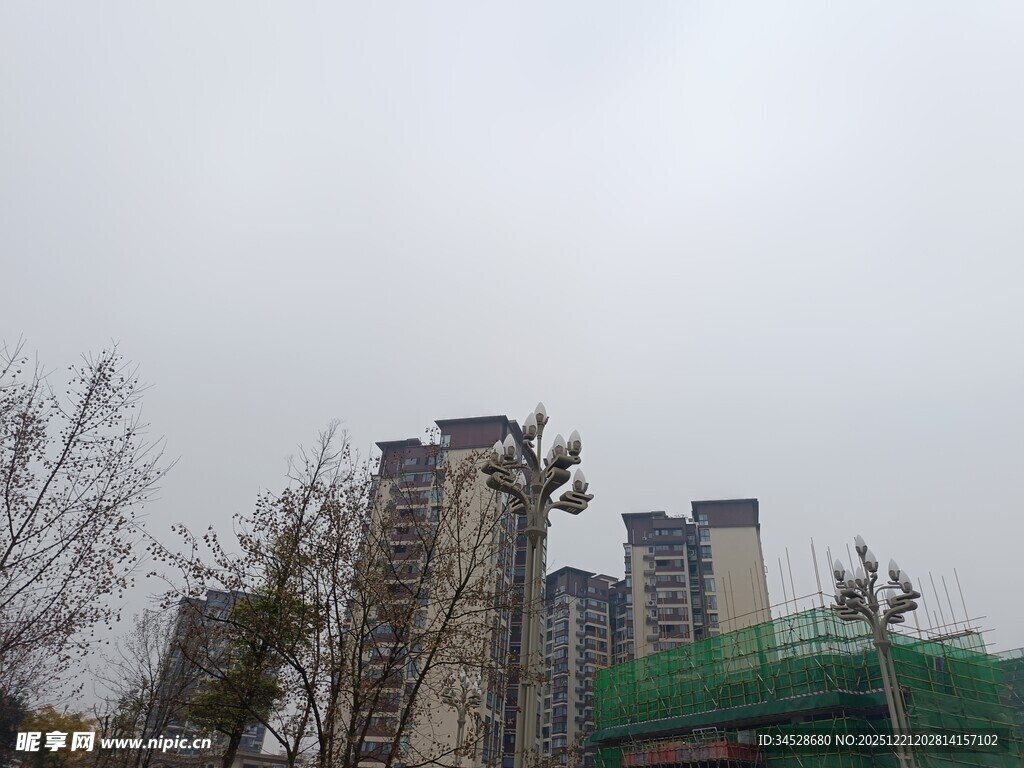 城市高楼与周边景象