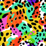 多彩豹纹图案背景纹理