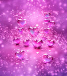 梦幻紫心背景图