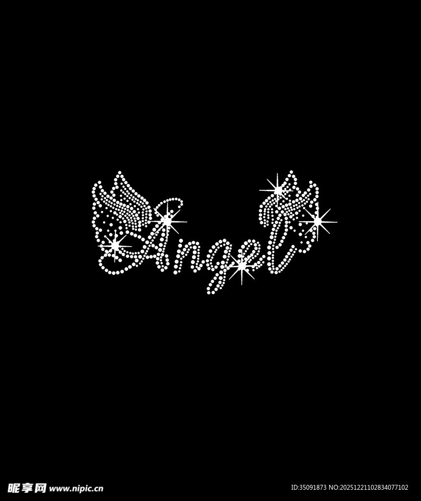 闪耀天使图案装饰元素