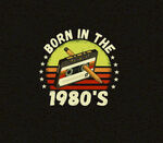 生于80年代复古风标志