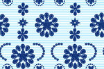 蓝白花卉图案背景