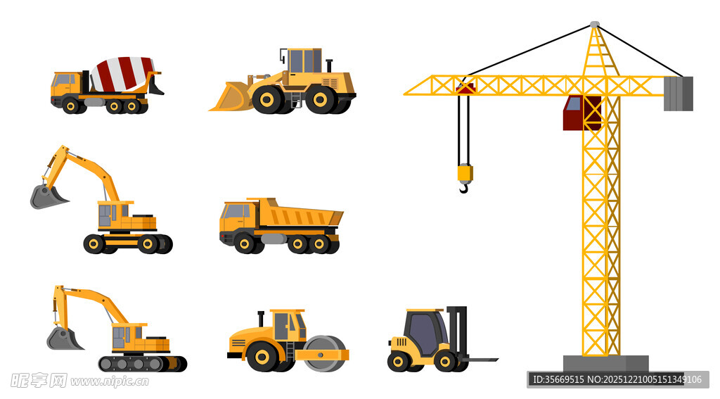 工程机械设备集合展示