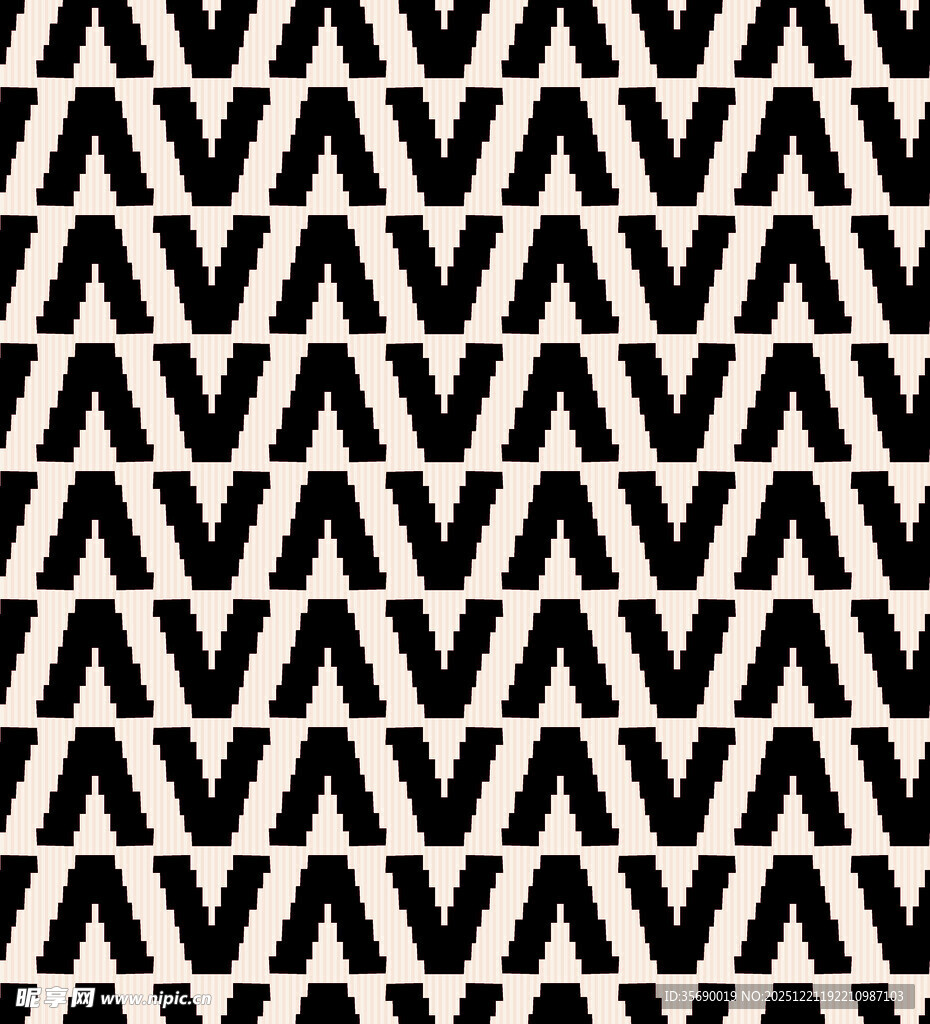 黑白锯齿形几何图案背景
