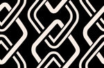 黑白几何链条图案设计