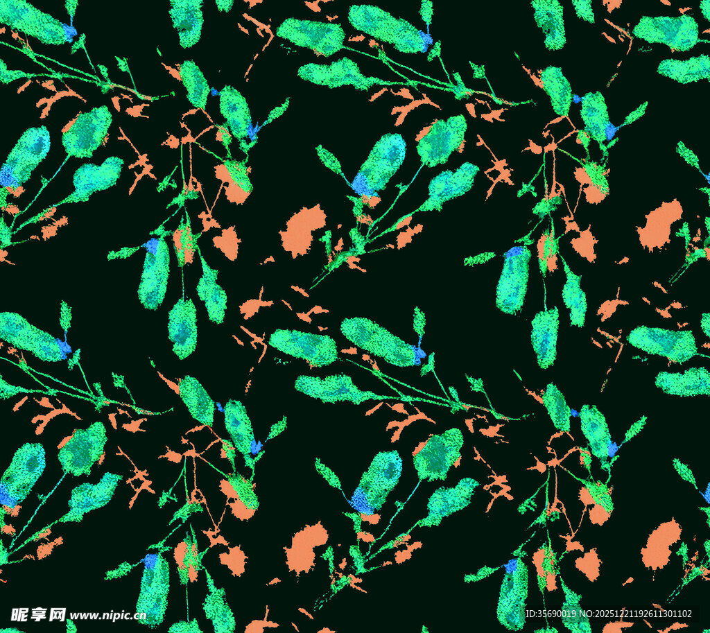 多彩树叶图案背景纹理