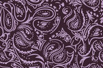 紫色佩斯利花纹图案