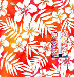 热带花卉图案与时尚服饰