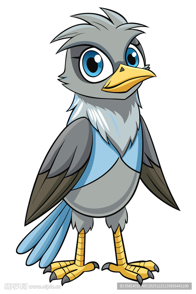 可爱卡通小鸟形象展示
