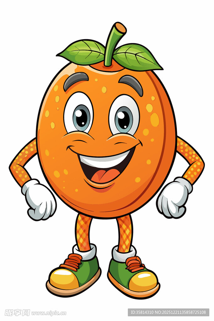 可爱橙子卡通形象