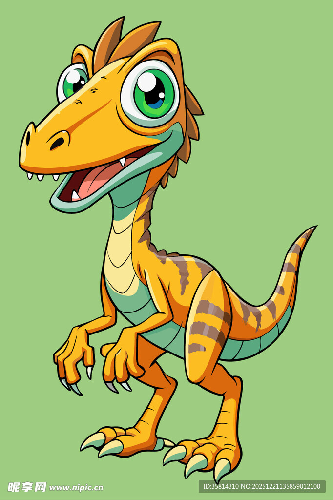 可爱卡通小恐龙形象