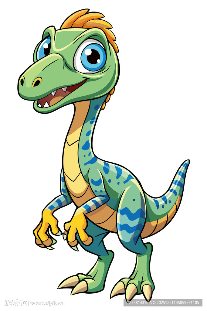 可爱卡通恐龙形象展示
