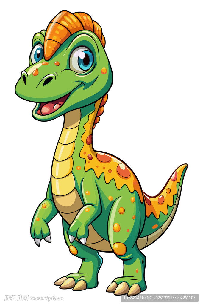可爱卡通小恐龙形象