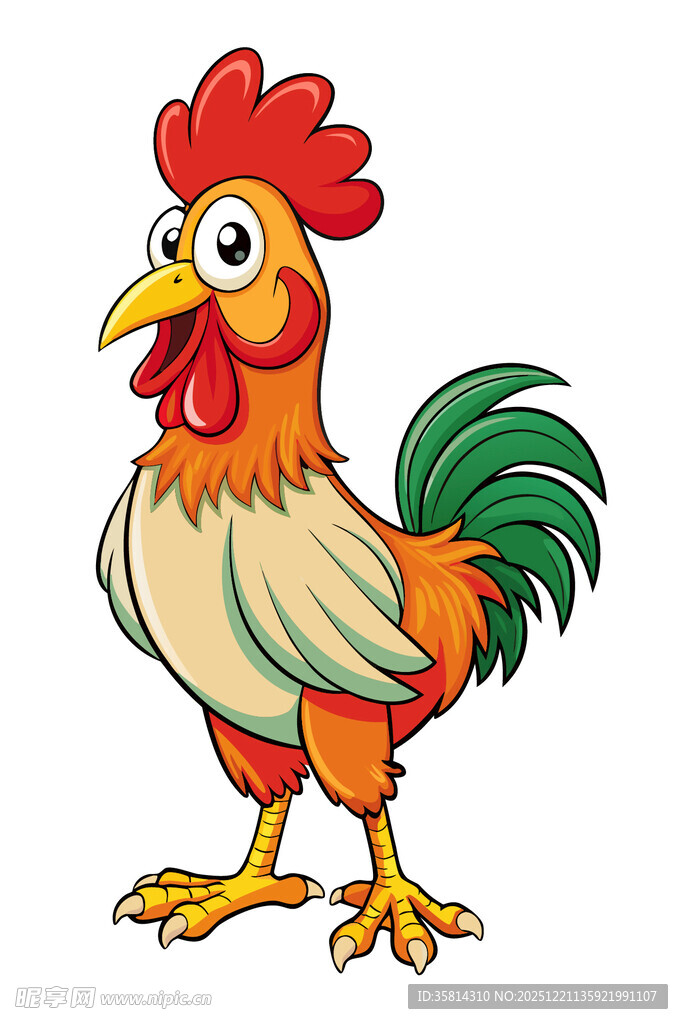 卡通公鸡形象