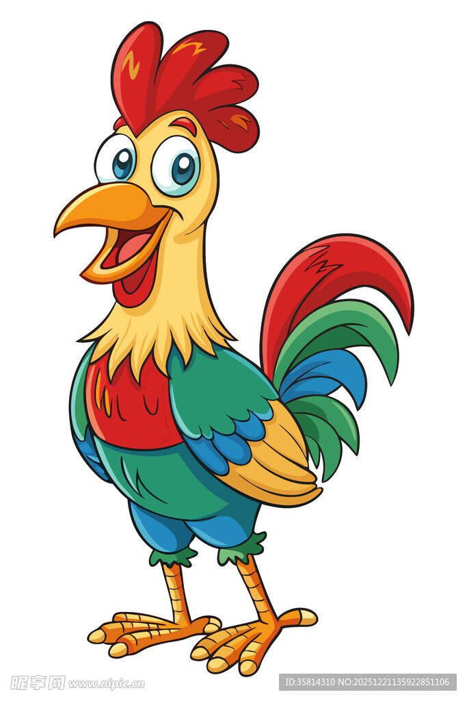 卡通公鸡形象