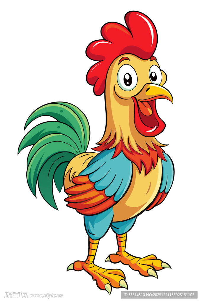 卡通公鸡形象