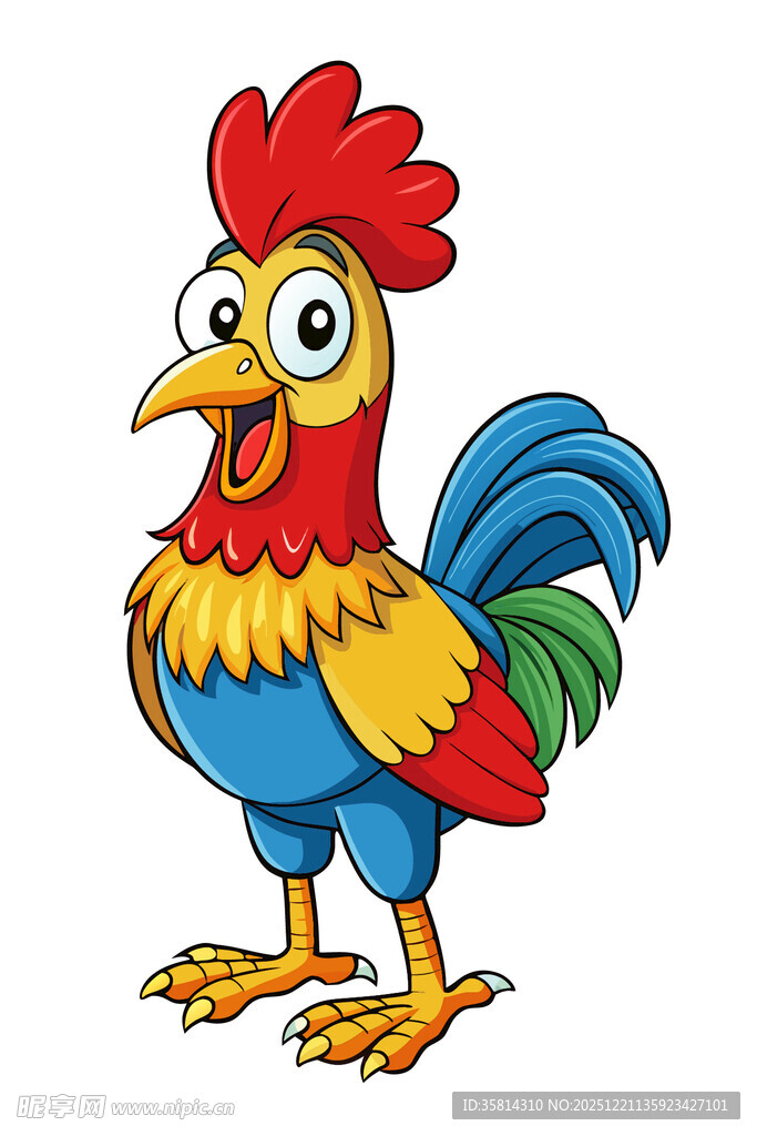 卡通公鸡形象