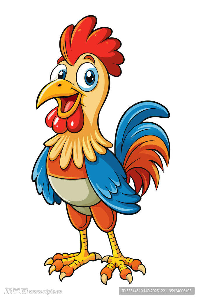 卡通公鸡形象