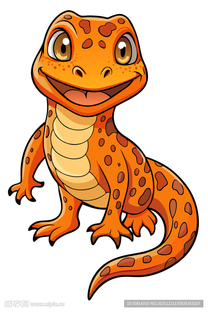 可爱卡通小蜥蜴