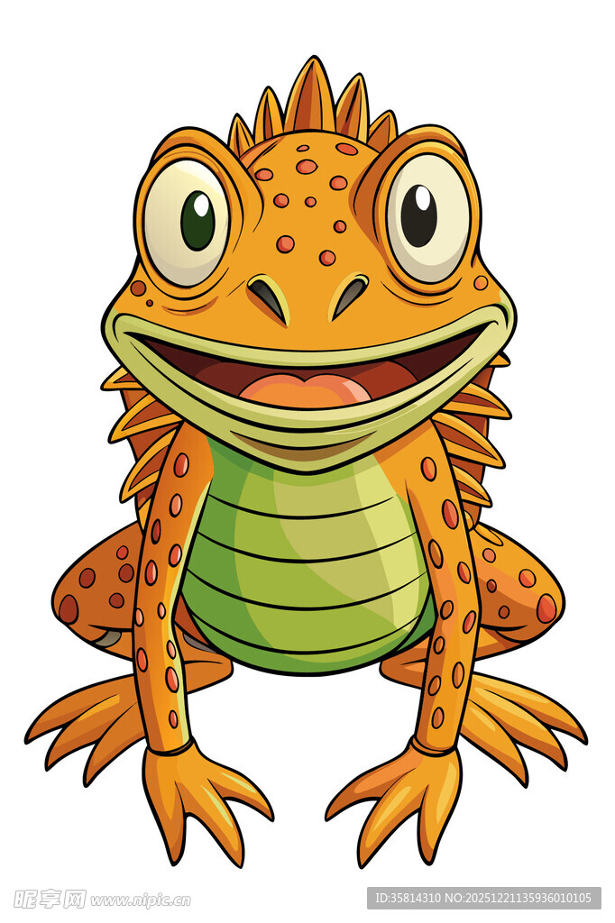 可爱卡通小蜥蜴
