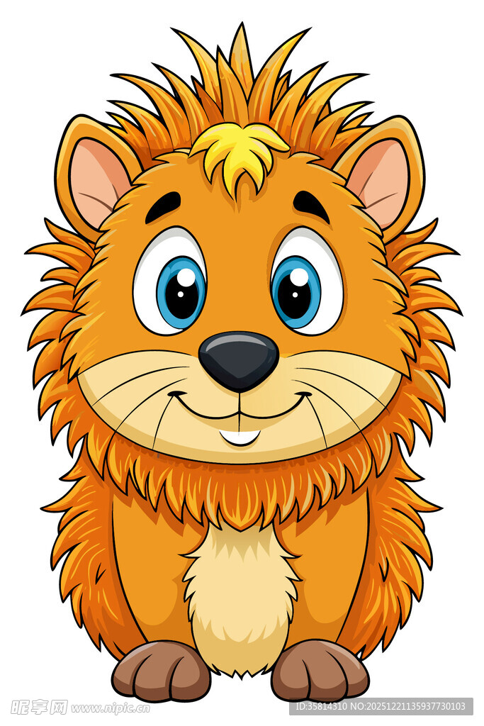 可爱毛茸茸小猫咪形象