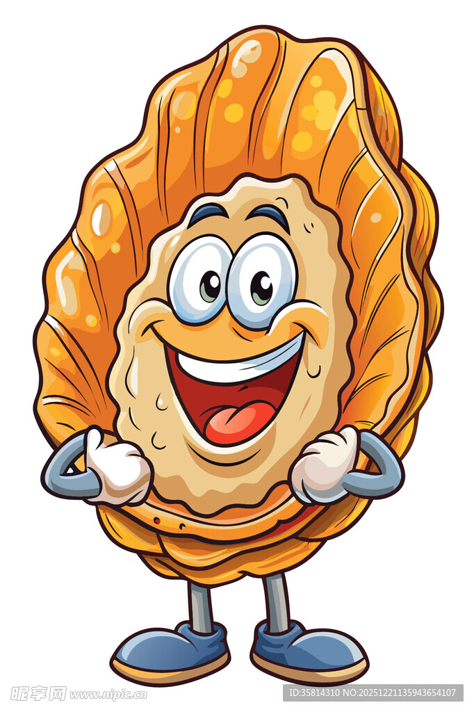欢乐贝壳卡通形象
