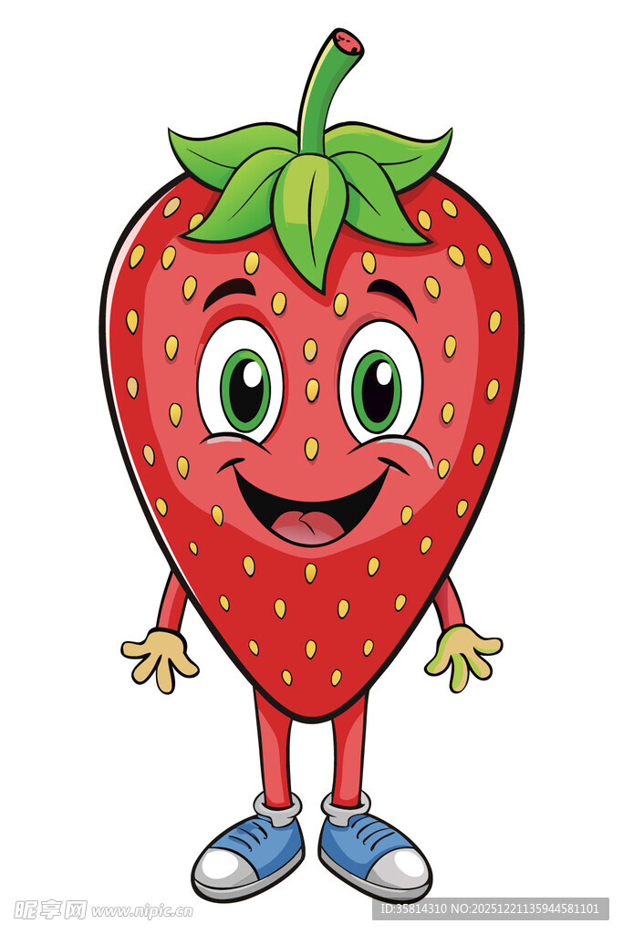 可爱草莓卡通形象