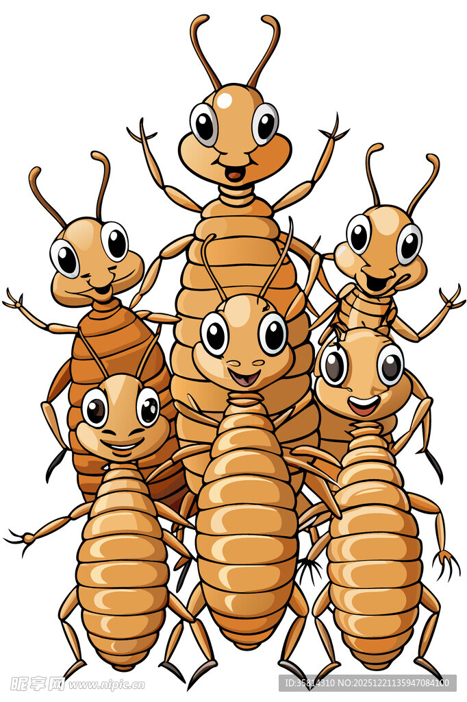 一群可爱的蚂蚁