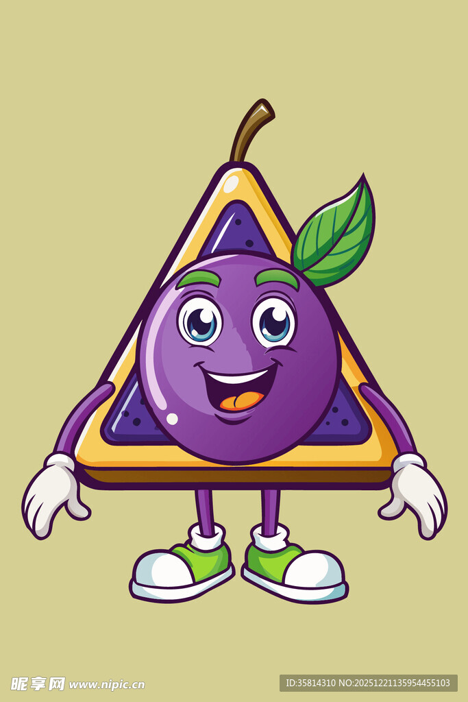 三角紫李卡通形象