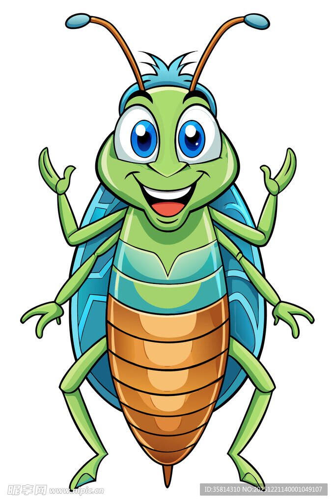 可爱卡通蟑螂形象