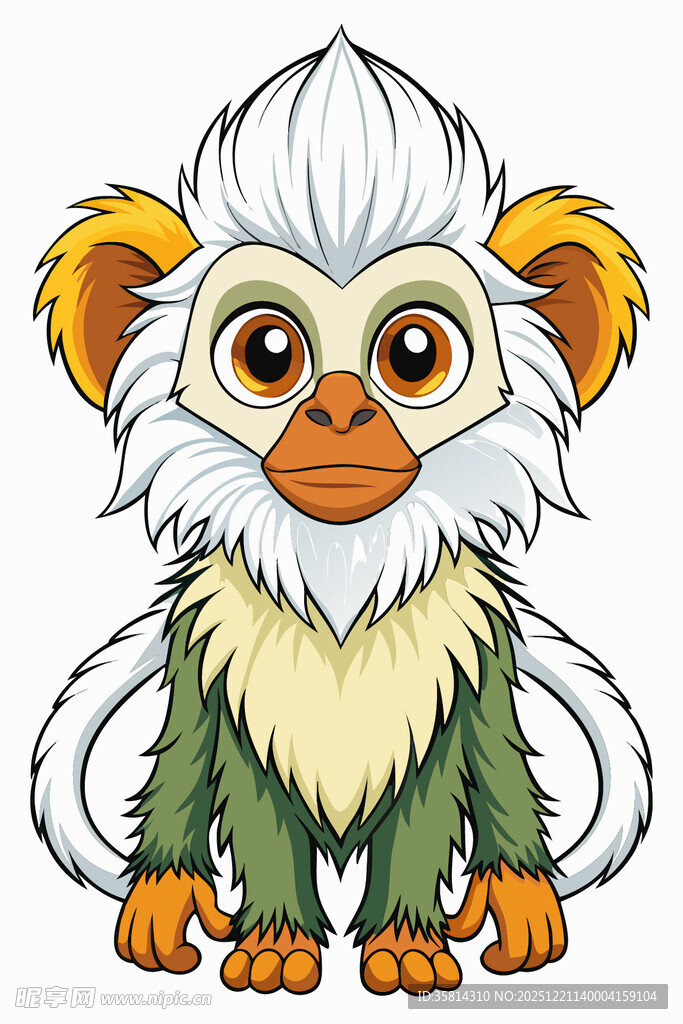 可爱绒猴卡通形象