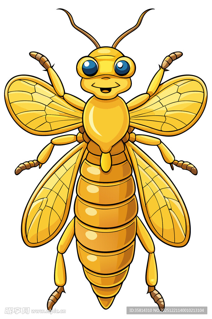 可爱卡通大黄蜂形象