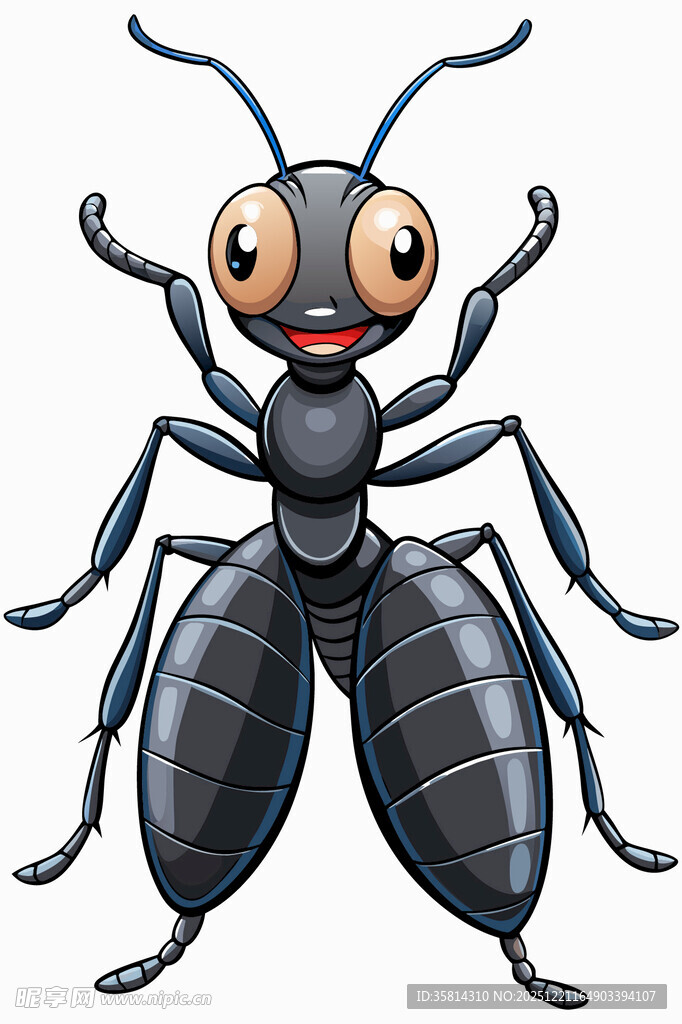 可爱卡通蚂蚁形象