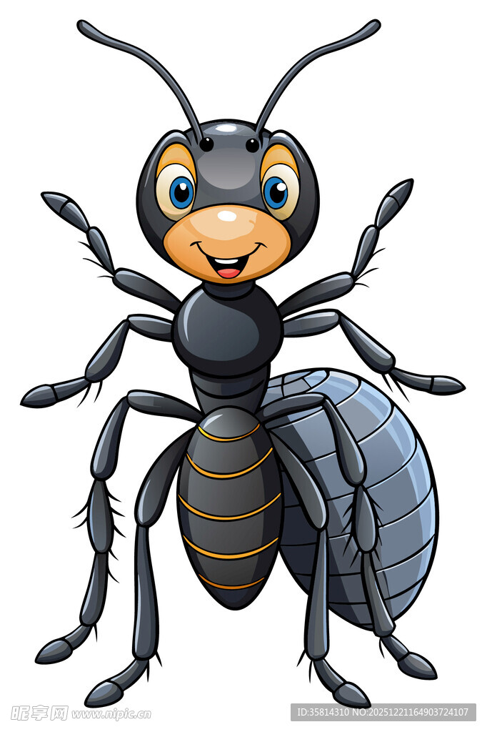 可爱卡通蚂蚁形象