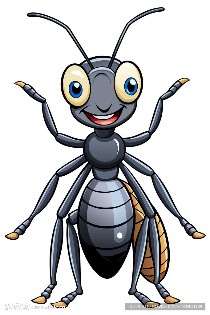 可爱卡通蚂蚁形象