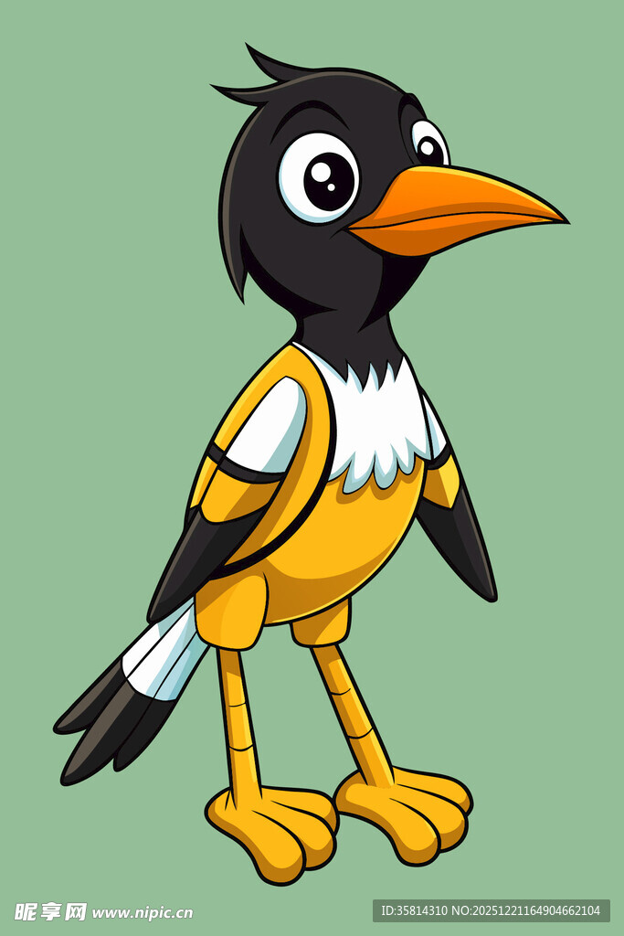卡通小鸟形象展示