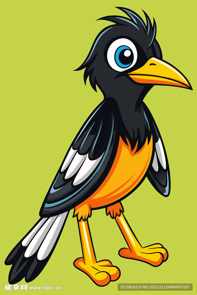 可爱卡通小鸟形象