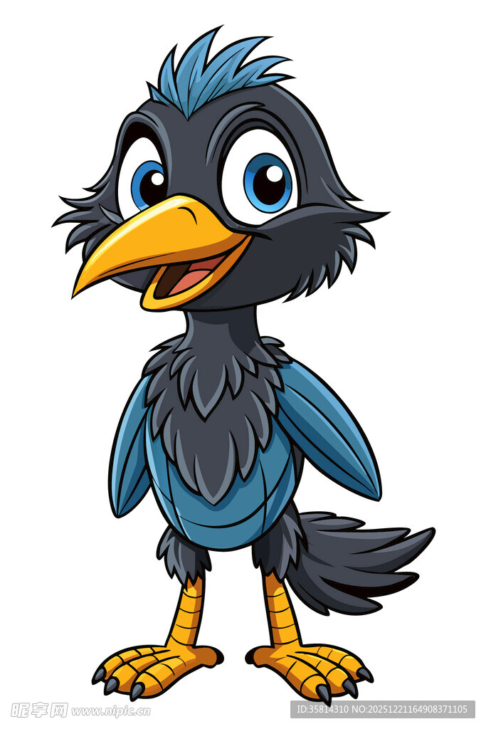可爱卡通乌鸦形象