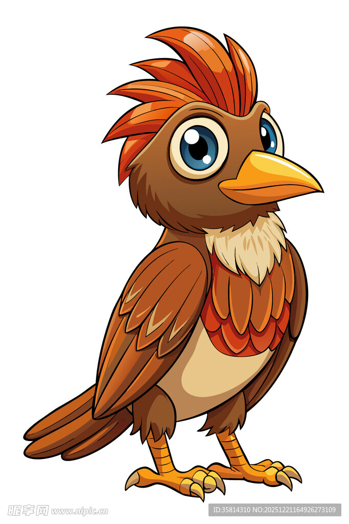 可爱卡通小鸟形象展示