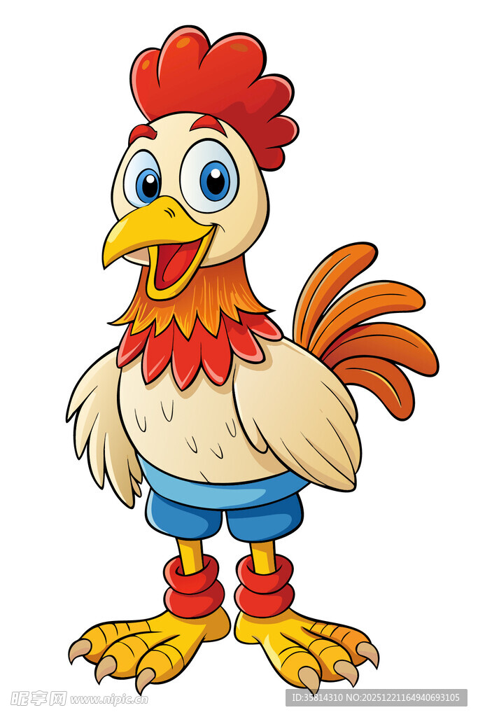卡通公鸡形象