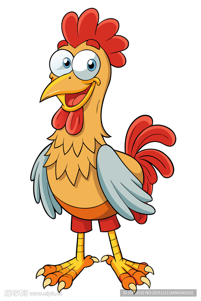 卡通公鸡形象