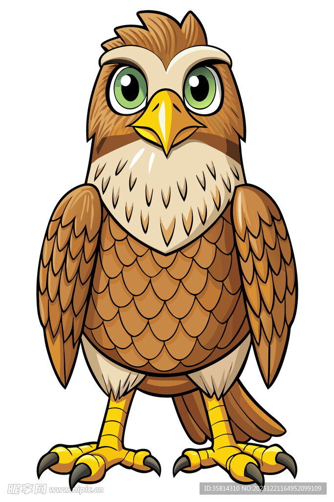 可爱卡通猫头鹰形象
