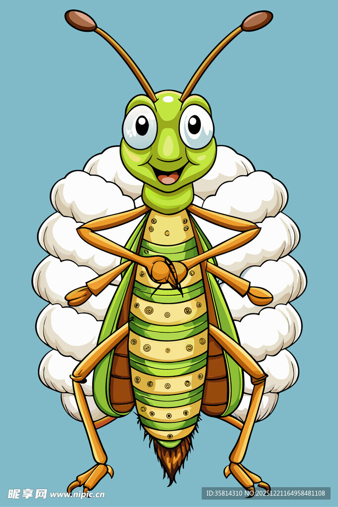 可爱卡通昆虫形象
