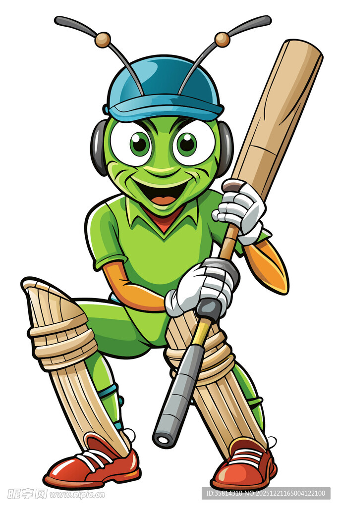 板球青蛙运动员