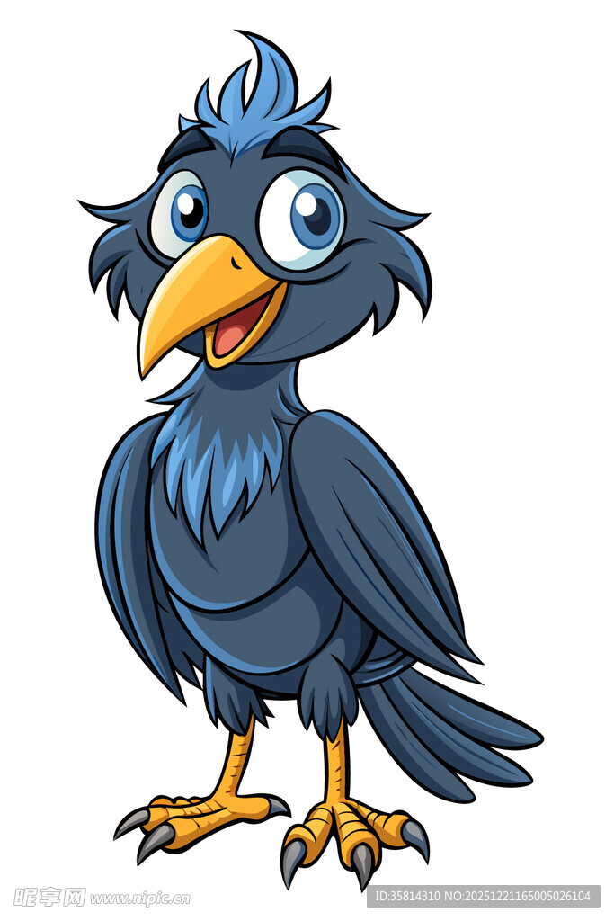 可爱卡通乌鸦形象
