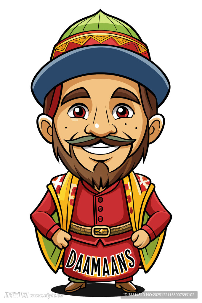 卡通风格的拉面厨师形象