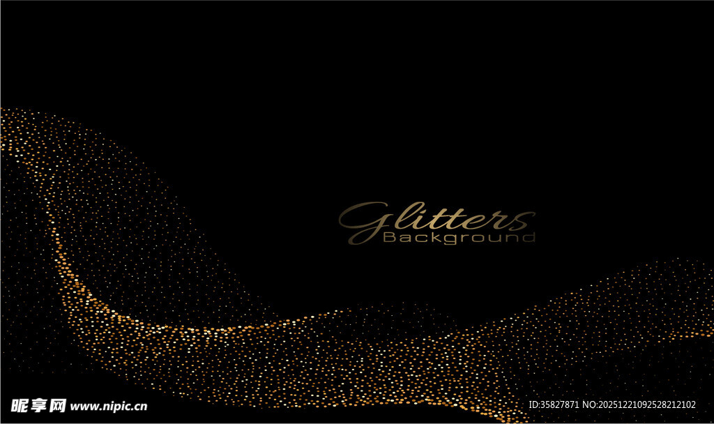 金色粒子背景