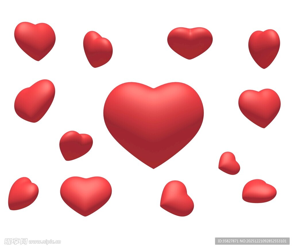 红色爱心图案