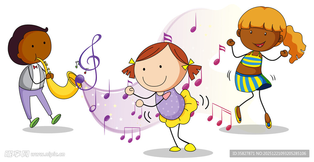 儿童音乐插图