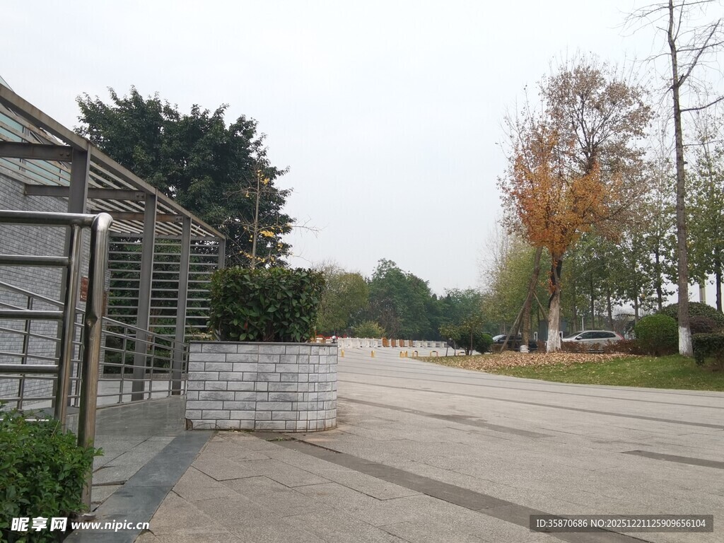 户外宁静的开阔场地